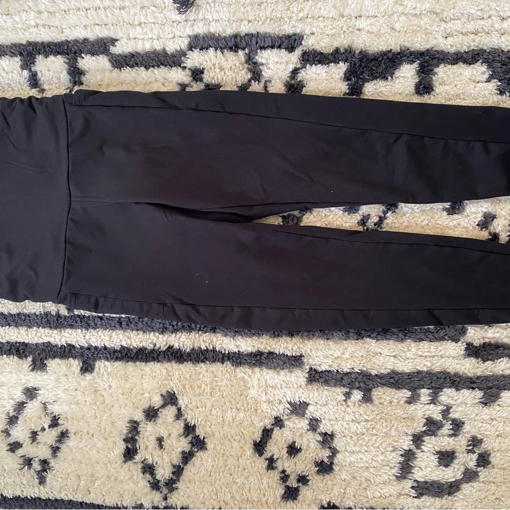 Fleece-lined maternity leggings with pockets black - worn once - Picture 2 of 2